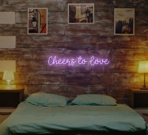 Cheers To Love Neon Sign