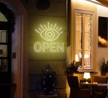 Evil Eye Open Neon Sign