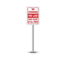 No Parking Fire Lane Signs