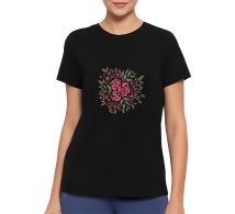 Women's Printed Organic T shirt - Short Sleeve 