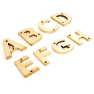 Halo Lit Brass Letters