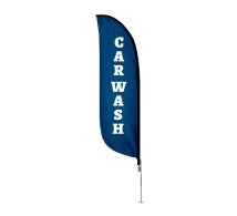 Pre Printed Car Wash Feather Flag