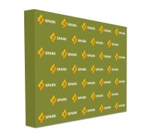 10 ft x 8 ft Step and Repeat Fabric Pop Up Straight Display