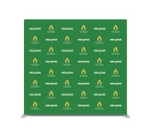 8 ft x 8 ft Step and Repeat Straight Pillow Case Backdrop