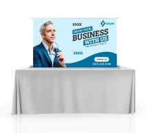 Silverstep Tabletop 60 Inch Retractable Banner Stand