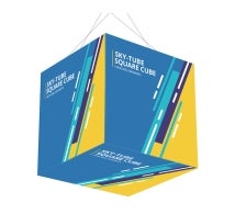 Sky Tube Square Cube Hanging Banners