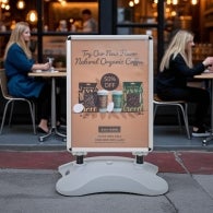 Wind Resistant Sidewalk Signs