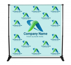 10 ft x 8 ft Step and Repeat Adjustable Banner Stands