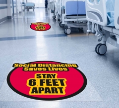 Social Distancing Saves Lives Floor Decals