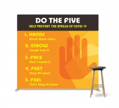 Do The Five Help Prevent Covid 19 Straight Pillow Case Backdrop