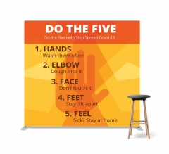 Do The Five Help Stop The Spread Covid 19 Straight Pillow Case Backdrop