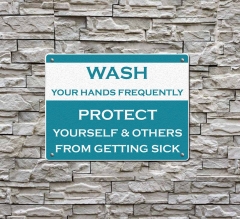 Covid 19 Prevention Wash Hands Compliance Signs