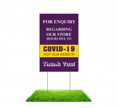 Enquiry Store Hours Yard Signs