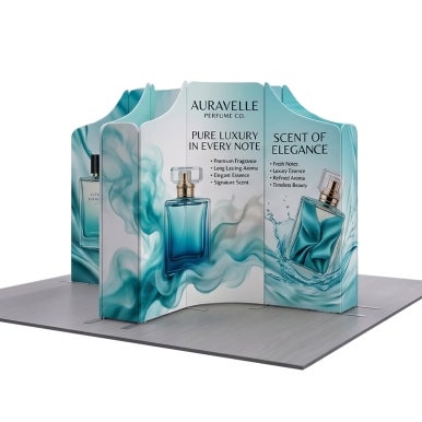13ft Magnetic Modular Fabric Displays - Tapered Island Shape
