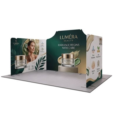 16.4x10ft Magnetic Modular Fabric Displays - U Shape