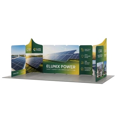 20ft Magnetic Modular Fabric Displays - U Shape