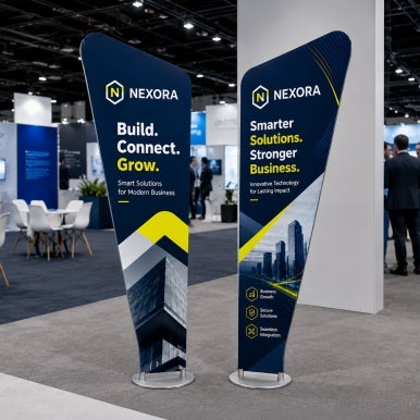 Tension Fabric Display Combo - Triangle Shaped