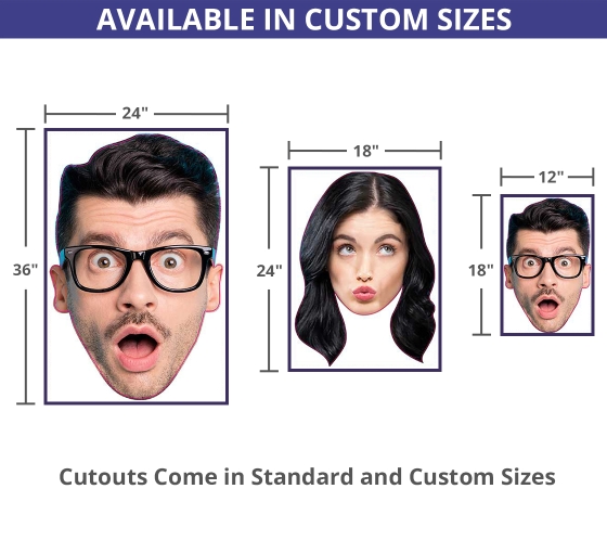 Big Face Cutout Printing Toronto  Design & Print Custom Big Head
