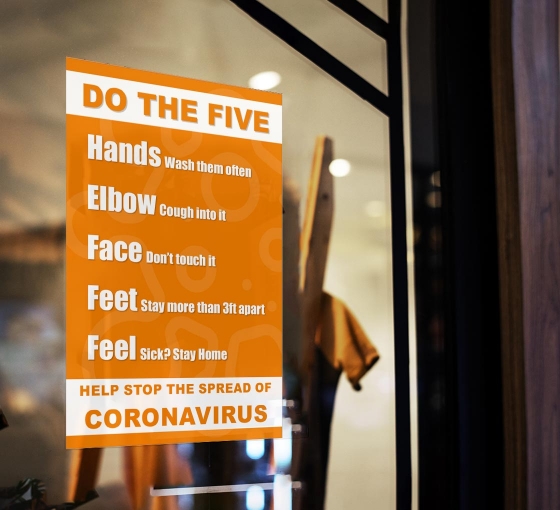 Do The Five Help Prevent Coronavirus Window Clings