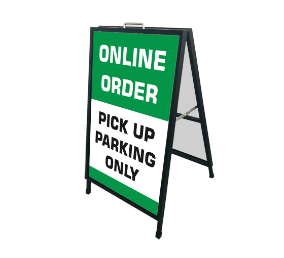 Online Order Pick Up Parking Metal Frames