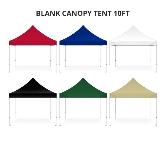 Bannerbuzz Pop Up Canopy Tent White 10 X 10 Ft Instant Folding