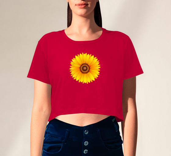 Personalized Crop Top | 100% Polyester, All-Over-Print
