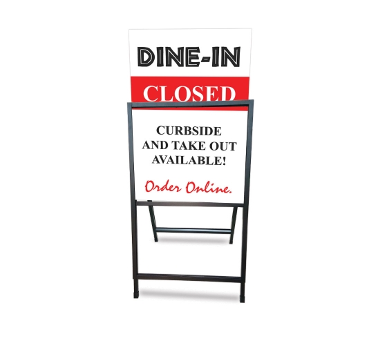 Shop Dine In Closed Metal A Frames BannerBuzz United Canada