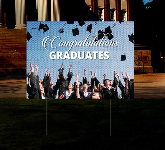 HIP Reflective Graduation Yard Signs