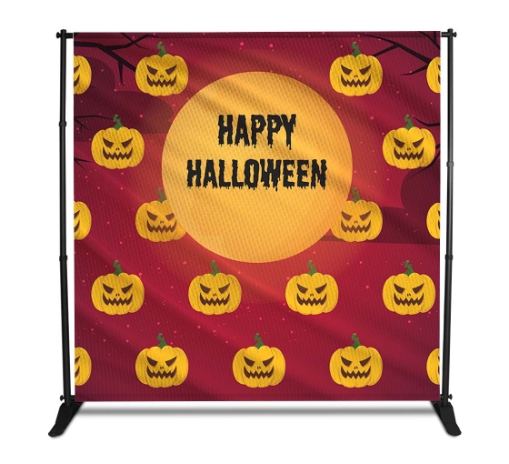 Halloween Step and Repeat Fabric Banners
