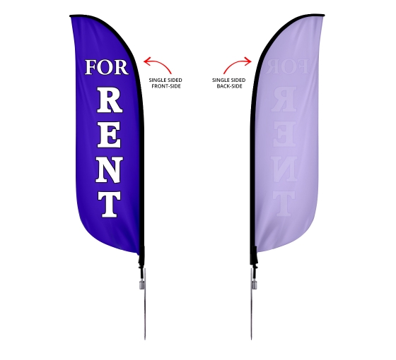 Check-in - Feather Banner - Kids Purple Blue Cutout 