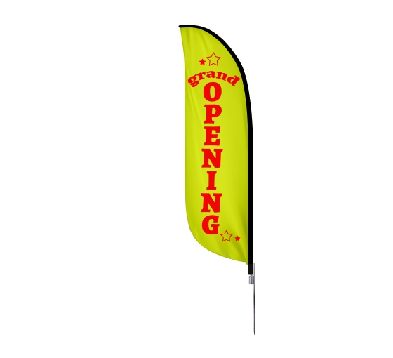 Pre Printed Grand Opening Feather Flag