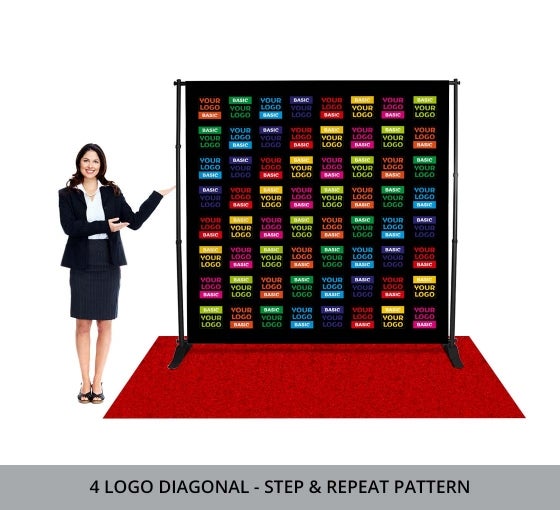 Bannerbuzz Adjustable Banner Stand Backdrop 10 Width X 8 Height Ft