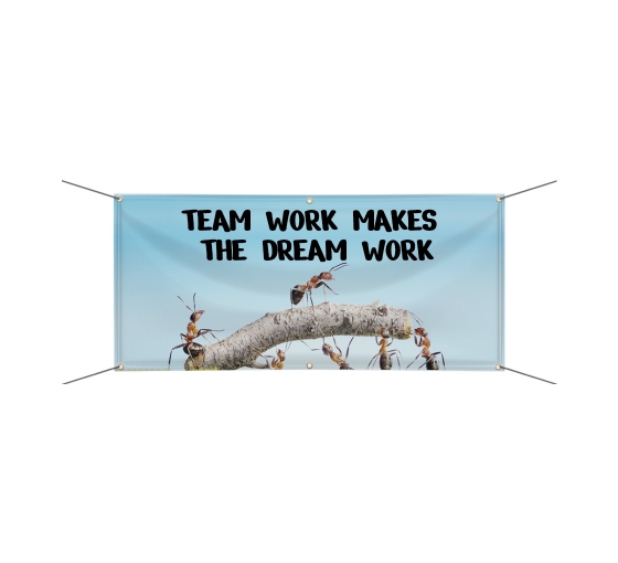 teamwork makes the dreamwork banner