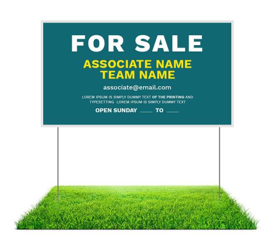 Family Reunion Yard Signs Event Yard Sign Custom Bag Yard Signs