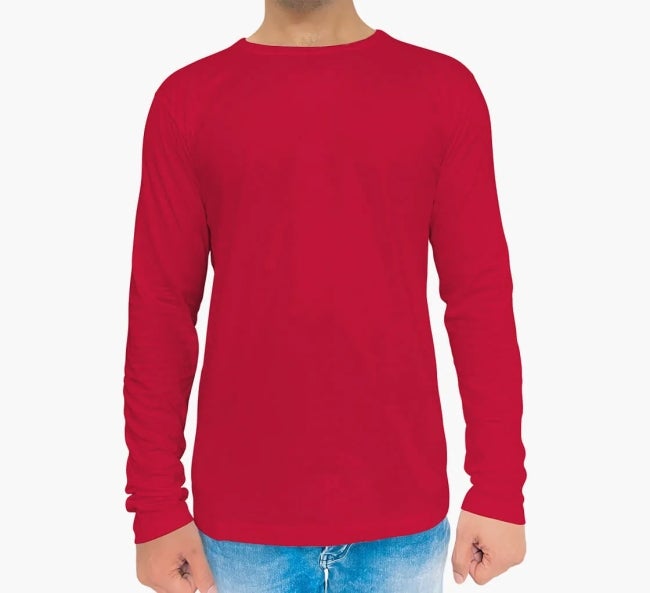 Men's Long Sleeve Crew Neck with Button Cotton T-Shirt main image 1