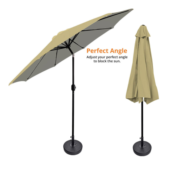 XL100 by Pelican Reef - Hydra Shade 8' Square Boating & Beach Umbrella 4 Pc  Kit