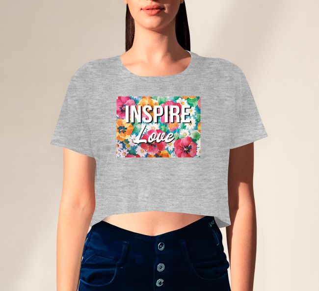 Printed crop top - Tops - T-shirts - CLOTHING - Woman 