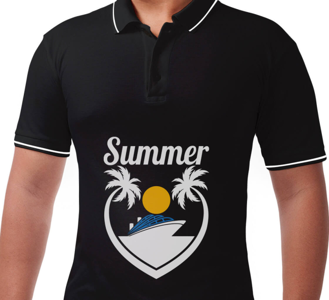 Fishing polo shirt with customised logo! Back print also available! Design 5