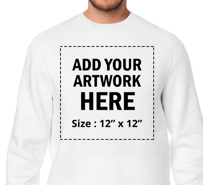 Sweatshirt with printed slogan - Round Neck Sweatshirts