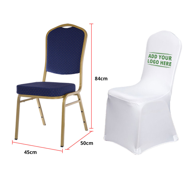 Spandex Banquet Chair Cover in Teal – Urquid Linen
