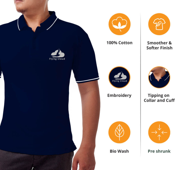 Custom Embroidered Polos, Logo Embroidery