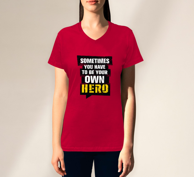 Buy Women's Printed T-Shirt - V Neck & Get 20% Off | BannerBuzz CA
