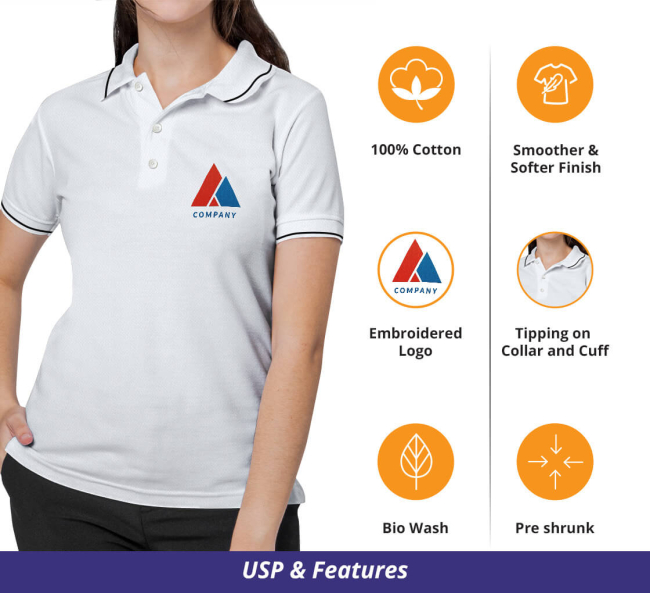 Women's Polo Shirt – Embroidered