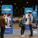 10ft Magnetic Modular Fabric Displays - L Shape Four Corner Kit