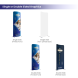 13ft Magnetic Modular Fabric Displays - Tapered Island Shape