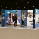 16.4x10ft Magnetic Modular Fabric Displays - U Shape Curved