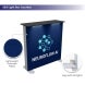 20ft Backlit Trade Show Display LED Backwall Display with Dual Counters Branding seg light box counter