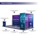 20ft Backlit Trade Show Display LED Backwall Display with Dual Counters Branding what In the package