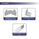 20ft Backlit Trade Show Display LED Lightbox Backwall with Shelving connectors