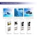 20ft Backlit Trade Show Display LED Lightbox Backwall with Shelving dimension